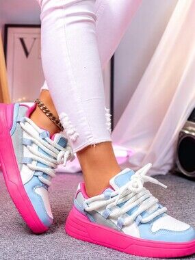 *"CASUAL Chunky SNEAKERS IN PINK, Blue & White**🤍🩵🩷💲💲💲💲